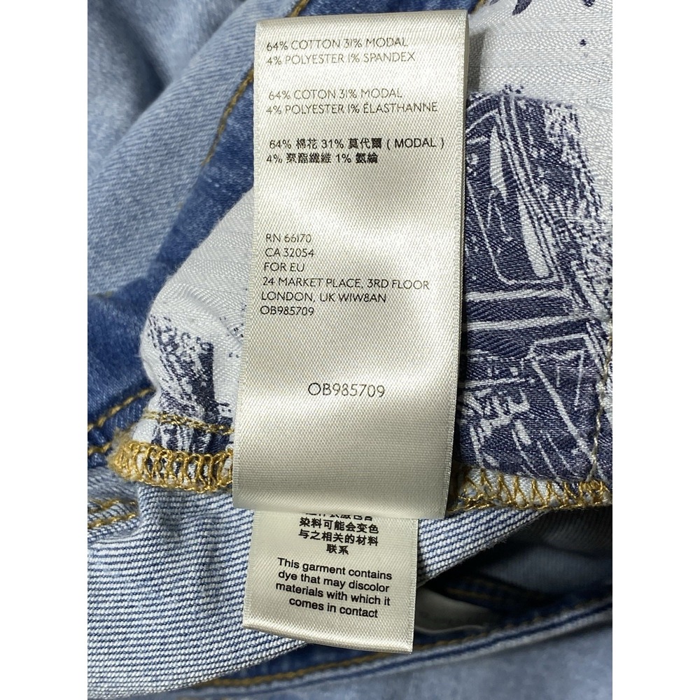 Pilcro Anthropologie Womens 27 Slim Boyfriend Jeans Distressed Light Wash - Picture 9 of 12